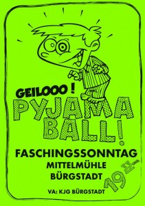 Pyjamaball Plakat